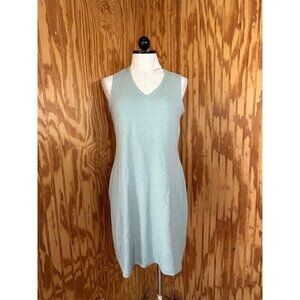 Horny Toad Mini Dress Pencil Sleeveless Stretch V-Neck Green Size Medium